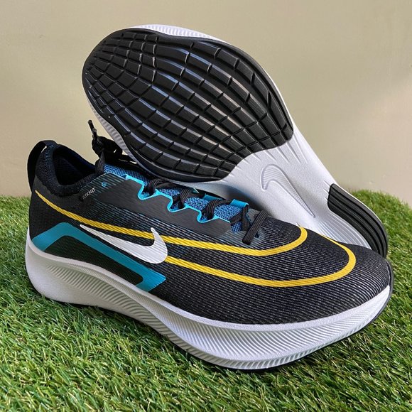 Nike Men\'s Zoom Fly 4 Running Shoes Size 12 Black Blue White CT2392-003 NEW main image 8